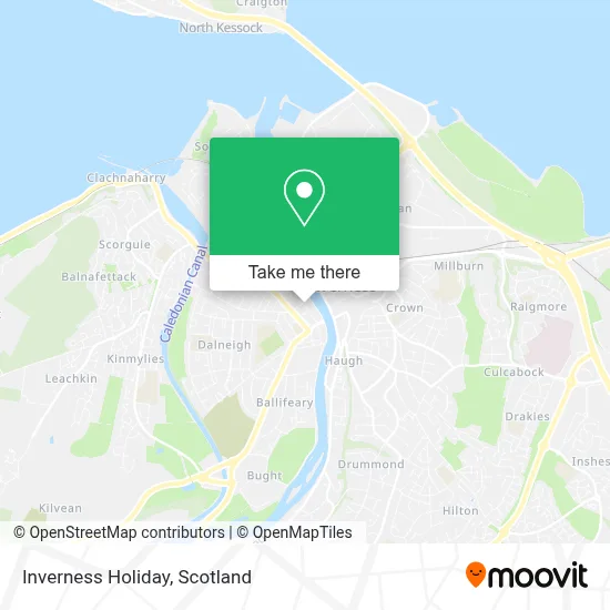 Inverness Holiday map