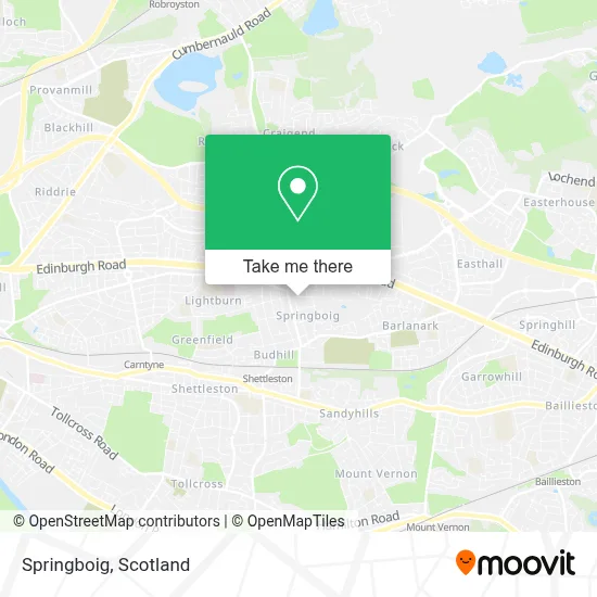 Springboig map