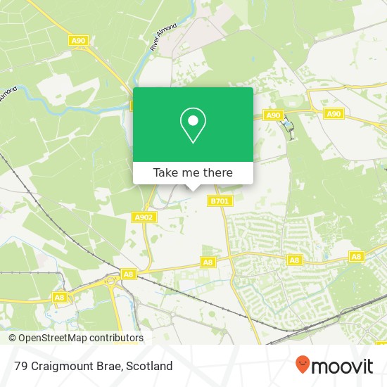 79 Craigmount Brae map