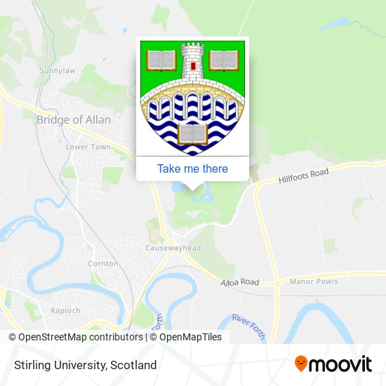 Stirling University map