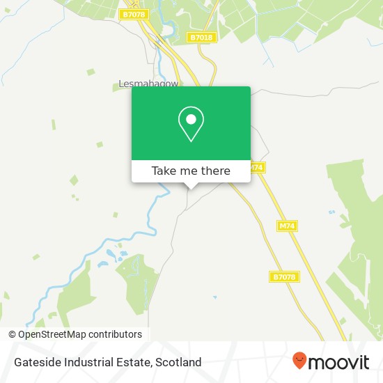 Gateside Industrial Estate map