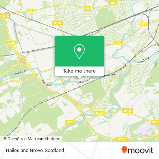 Hailesland Grove map