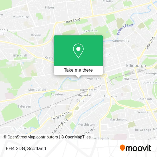 How to Get to EH4 3DG in Edinburgh by Bus or Light Rail?