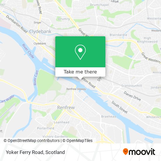 Yoker Ferry Road map