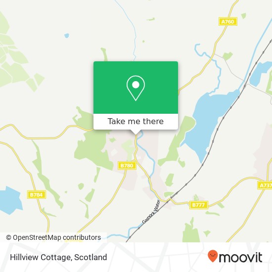 Hillview Cottage map