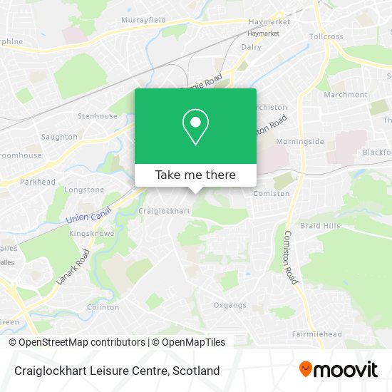 Craiglockhart Leisure Centre map