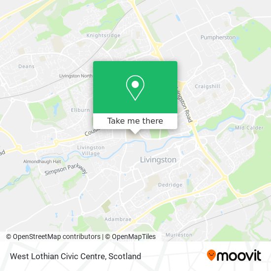 West Lothian Civic Centre map