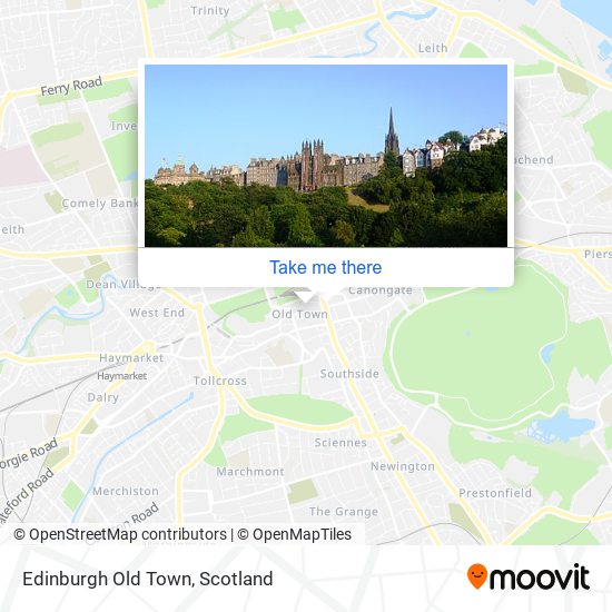 Edinburgh Old Town map