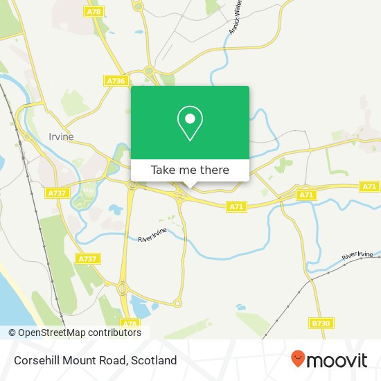 Corsehill Mount Road map