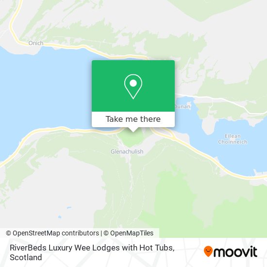 RiverBeds Luxury Wee Lodges with Hot Tubs map