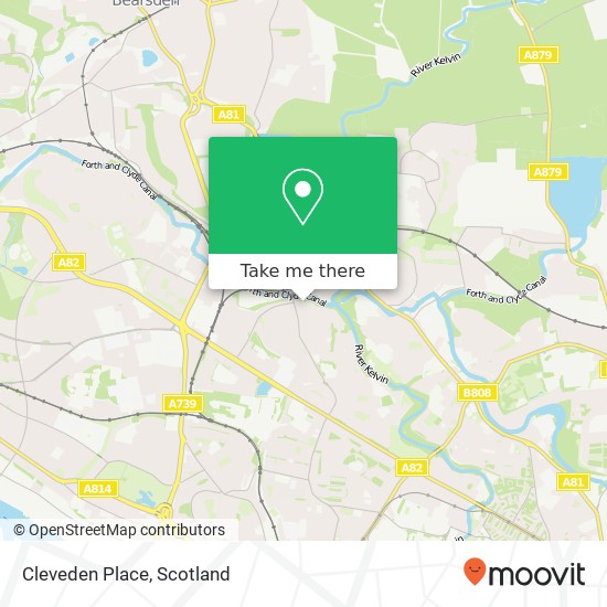 Cleveden Place map