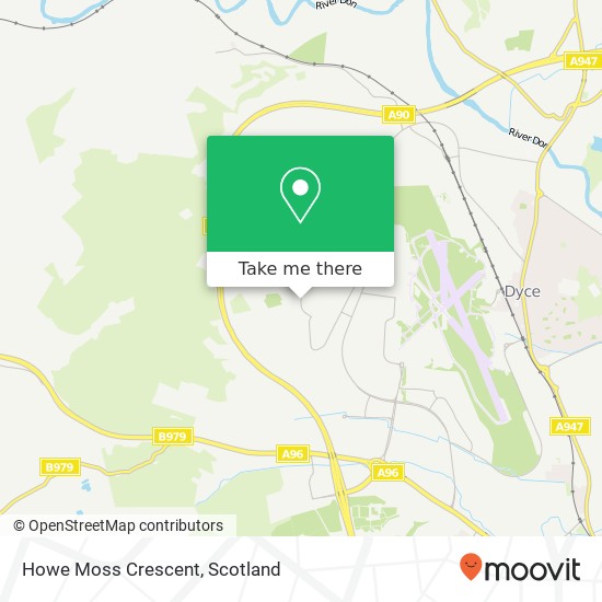 Howe Moss Crescent map