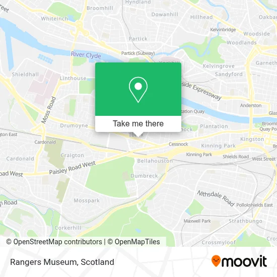 Rangers Museum map