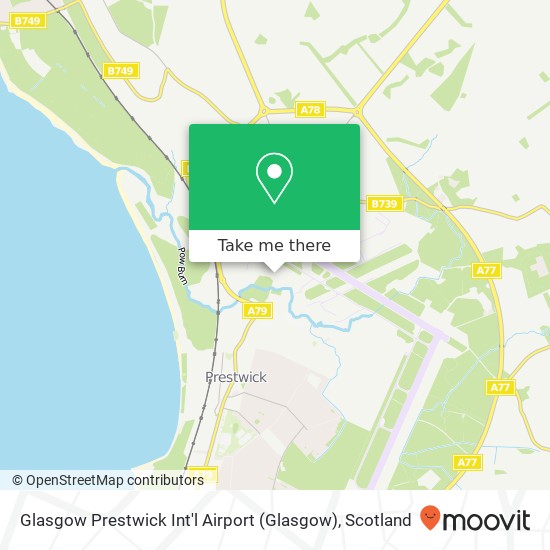 Glasgow Prestwick Int'l Airport map