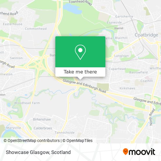 Showcase Glasgow map