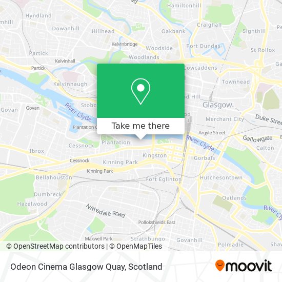 Odeon Cinema Glasgow Quay map