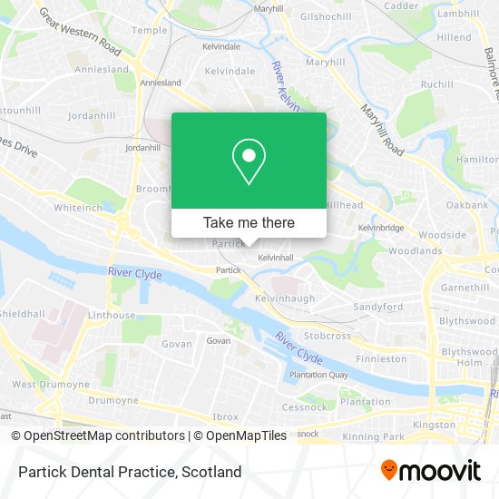 Partick Dental Practice map
