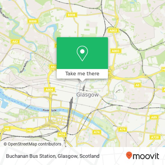 Buchanan Bus Station, Glasgow map