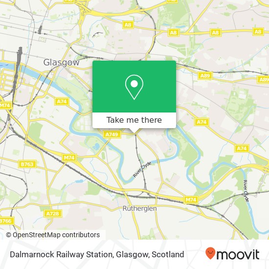 Dalmarnock Railway Station, Glasgow map