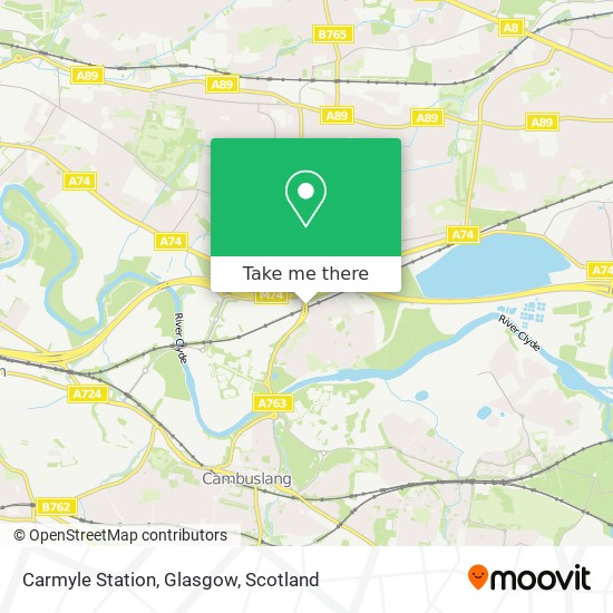 Carmyle Station, Glasgow map