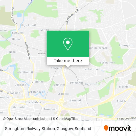 Springburn Railway Station, Glasgow map
