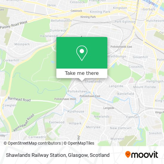 Shawlands Railway Station, Glasgow map