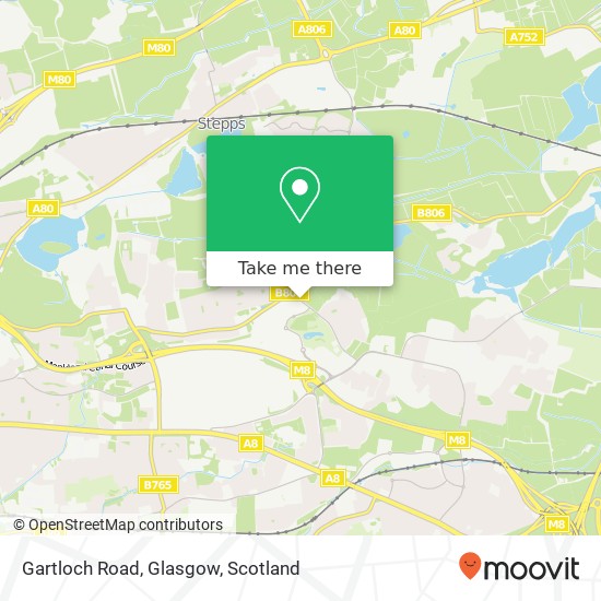 Gartloch Road, Glasgow map