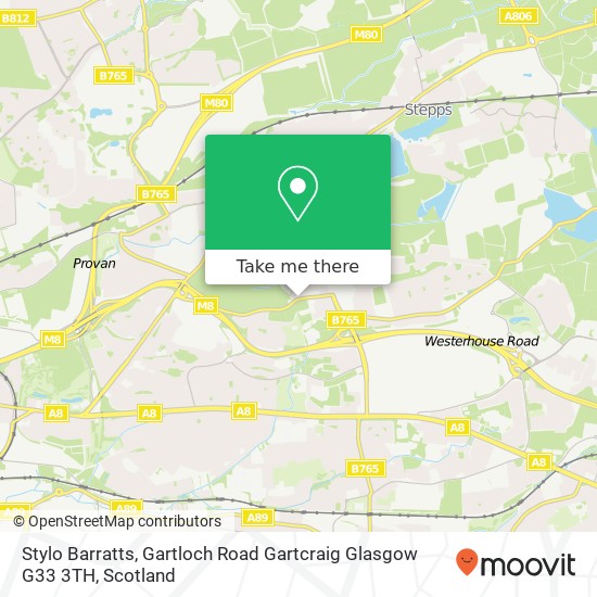 Stylo Barratts, Gartloch Road Gartcraig Glasgow G33 3TH map