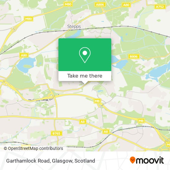 Garthamlock Road, Glasgow map