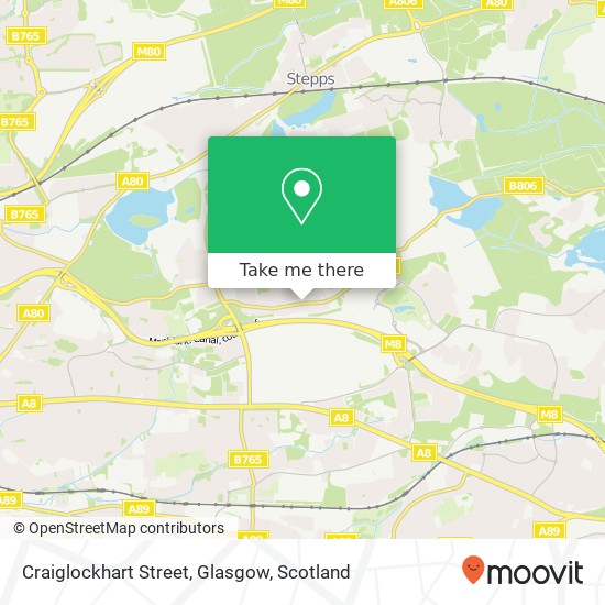 Craiglockhart Street, Glasgow map