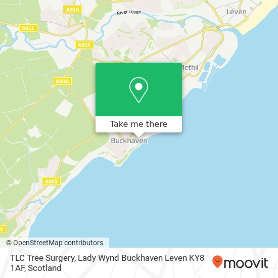 TLC Tree Surgery, Lady Wynd Buckhaven Leven KY8 1AF map