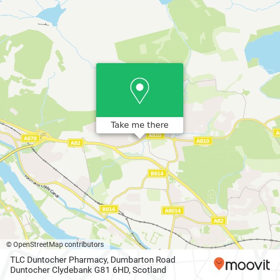 TLC Duntocher Pharmacy, Dumbarton Road Duntocher Clydebank G81 6HD map