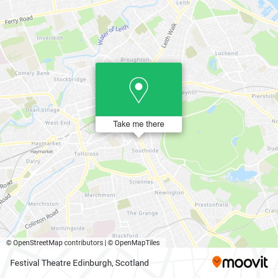 How to get to Festival Theatre Edinburgh by Bus, Train or Light rail?