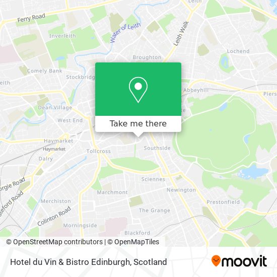 Hotel du Vin & Bistro Edinburgh map