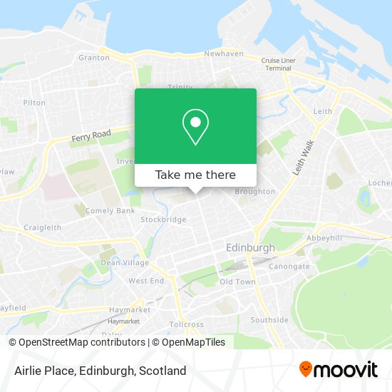 Airlie Place, Edinburgh map