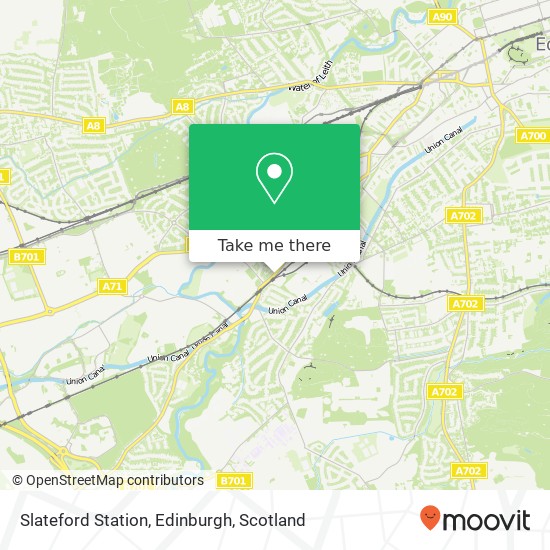 Slateford Station, Edinburgh map