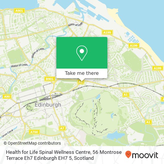 Health for Life Spinal Wellness Centre, 56 Montrose Terrace Eh7 Edinburgh EH7 5 map