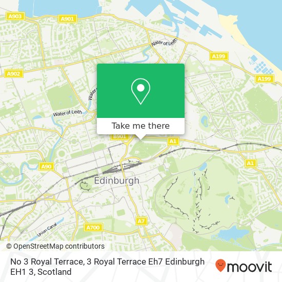 No 3 Royal Terrace, 3 Royal Terrace Eh7 Edinburgh EH1 3 map