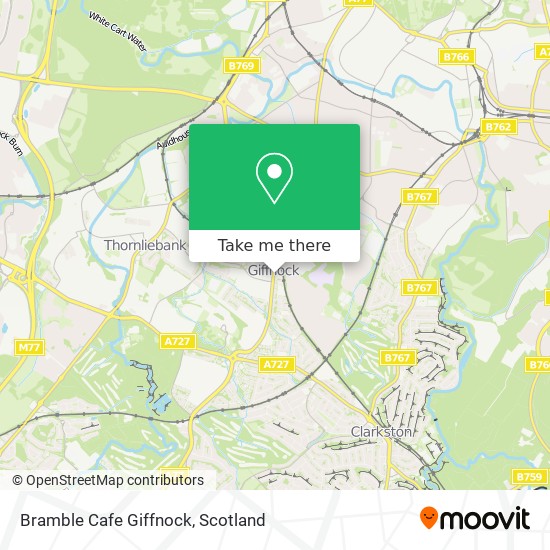 Bramble Cafe Giffnock map