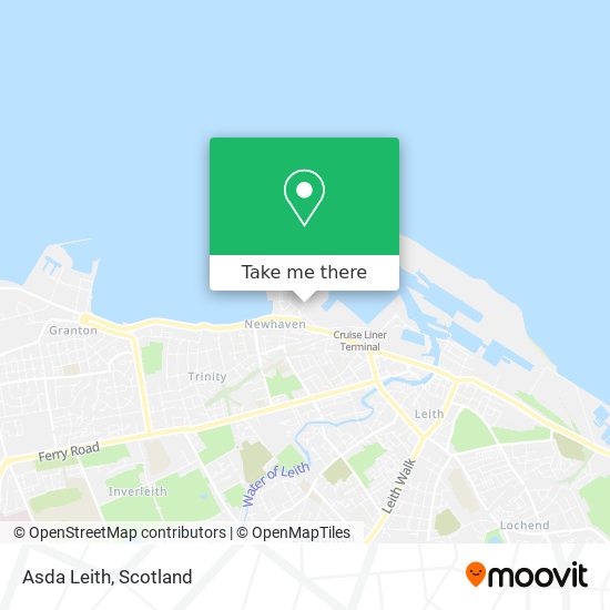 Asda Leith map