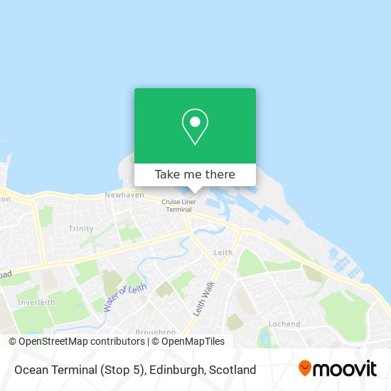 Ocean Terminal (Stop 5), Edinburgh map