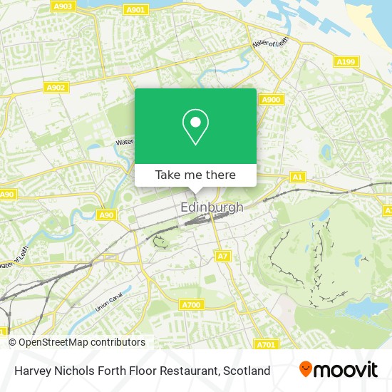 Harvey Nichols Forth Floor Restaurant map