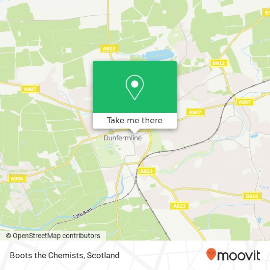 Boots the Chemists map