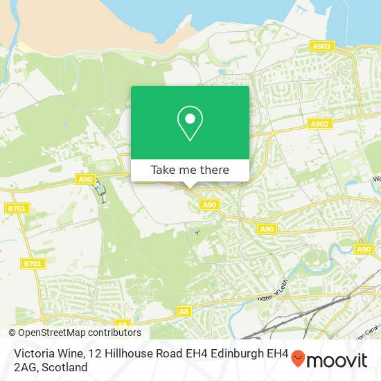 Victoria Wine, 12 Hillhouse Road EH4 Edinburgh EH4 2AG map