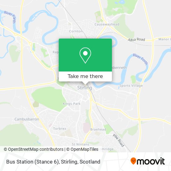 Bus Station (Stance 6), Stirling map