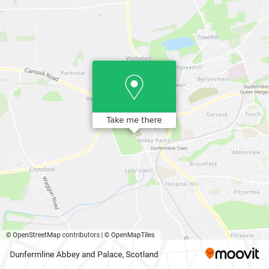 Dunfermline Abbey and Palace map