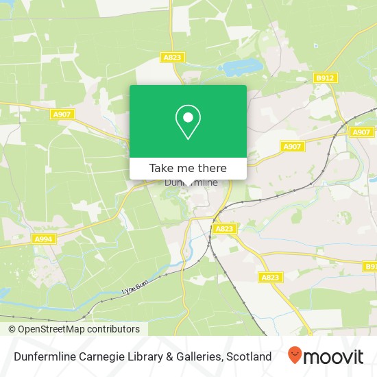 Dunfermline Carnegie Library & Galleries map