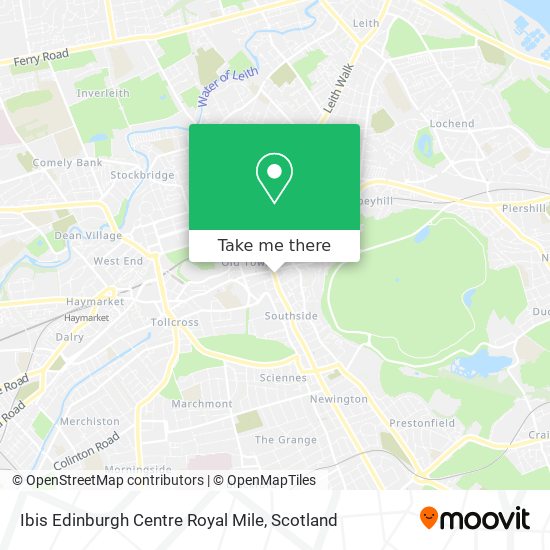 Ibis Edinburgh Centre Royal Mile map