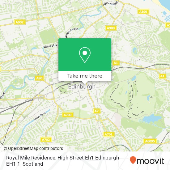 Royal Mile Residence, High Street Eh1 Edinburgh EH1 1 map