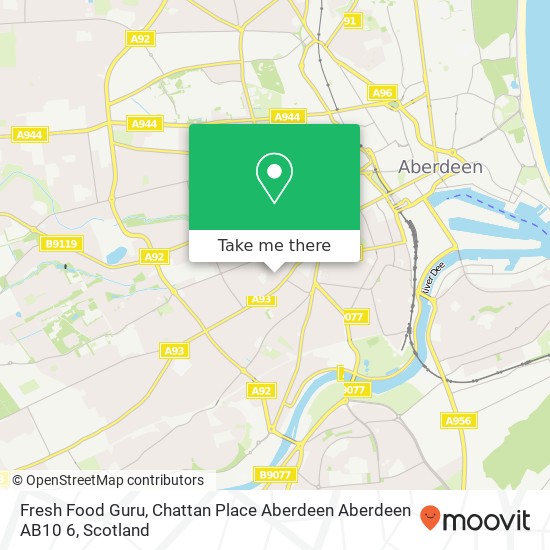 Fresh Food Guru, Chattan Place Aberdeen Aberdeen AB10 6 map